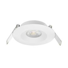 Encastré plafond Led Aspen CCT - fixe - rond - IP20/44 - avec alimentation Led 5 W CCT (3000 - 4000 K) 450 lm intégrée - dimmable - aluminium - blanc Réf. 50747