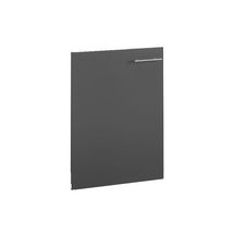 Porte de caisson associée meuble bas cuisinette CLIPMETAL COLOR 100 cm, Coloris Anthracite