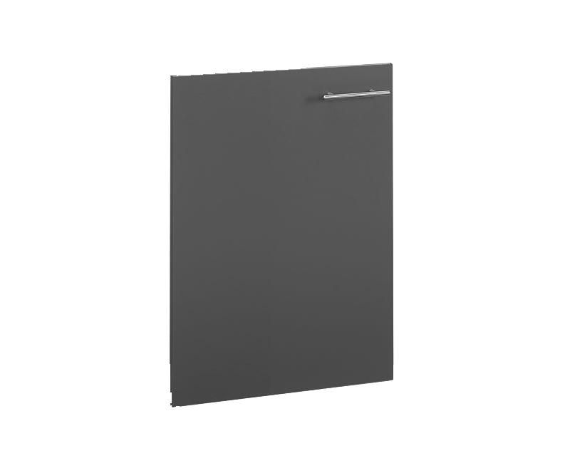 Porte de caisson associée meuble bas cuisinette CLIPMETAL COLOR 100 cm, Coloris Anthracite