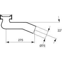 Tubulure ASPIRAMBO en plastique avec joint d'emboîtement, blanc réf. D5994AC