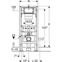 Bâti-support DUOFIX Sigma 12 cm autoportant, renforcé réf 111380005