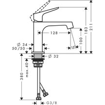 AXOR Citterio M Mitigeur de lavabo 100 sans tirette ni vidage, Aspect doré brossé