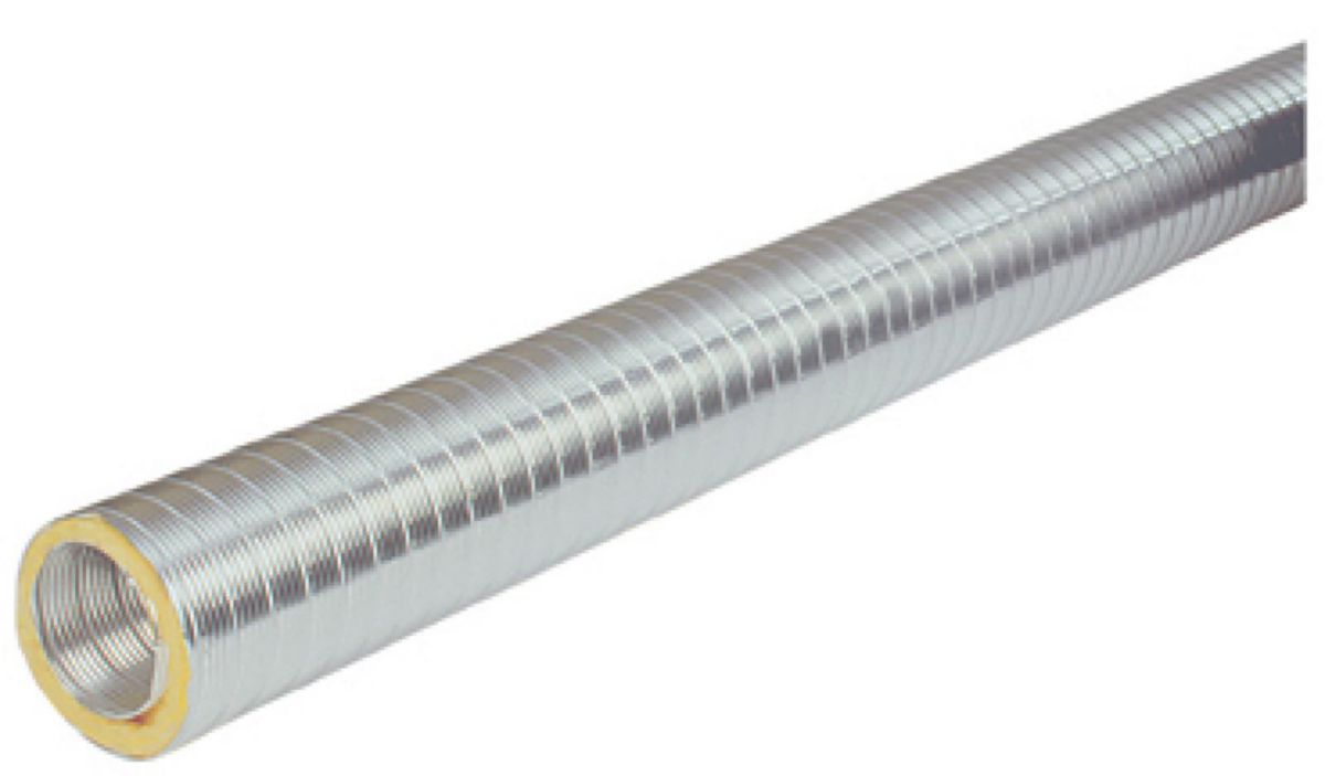 Conduit semi-rigide calorifuge longueur 2,00 m diamètre 125 mm Réf 296076