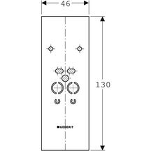 Plaque habillage pré-percée DUOFIX System pour DUOFIX lavabo avec imprégnation 130 x 46 x 1,8 cm Réf. 111.853.00.1