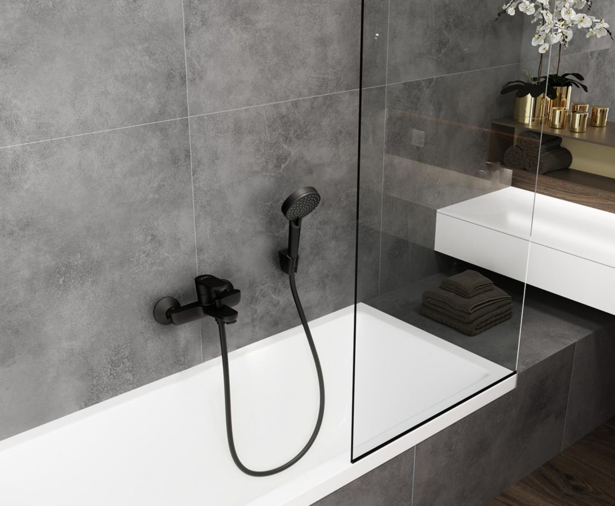 Mitigeur bain/douche noir mat Réf.71440670