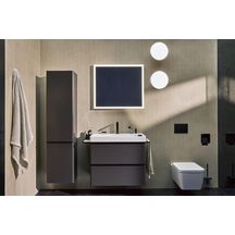 hansgrohe Tecturis E Mitigeur de lavabo 2 trous 150 CoolStart avec vidage, Noir mat