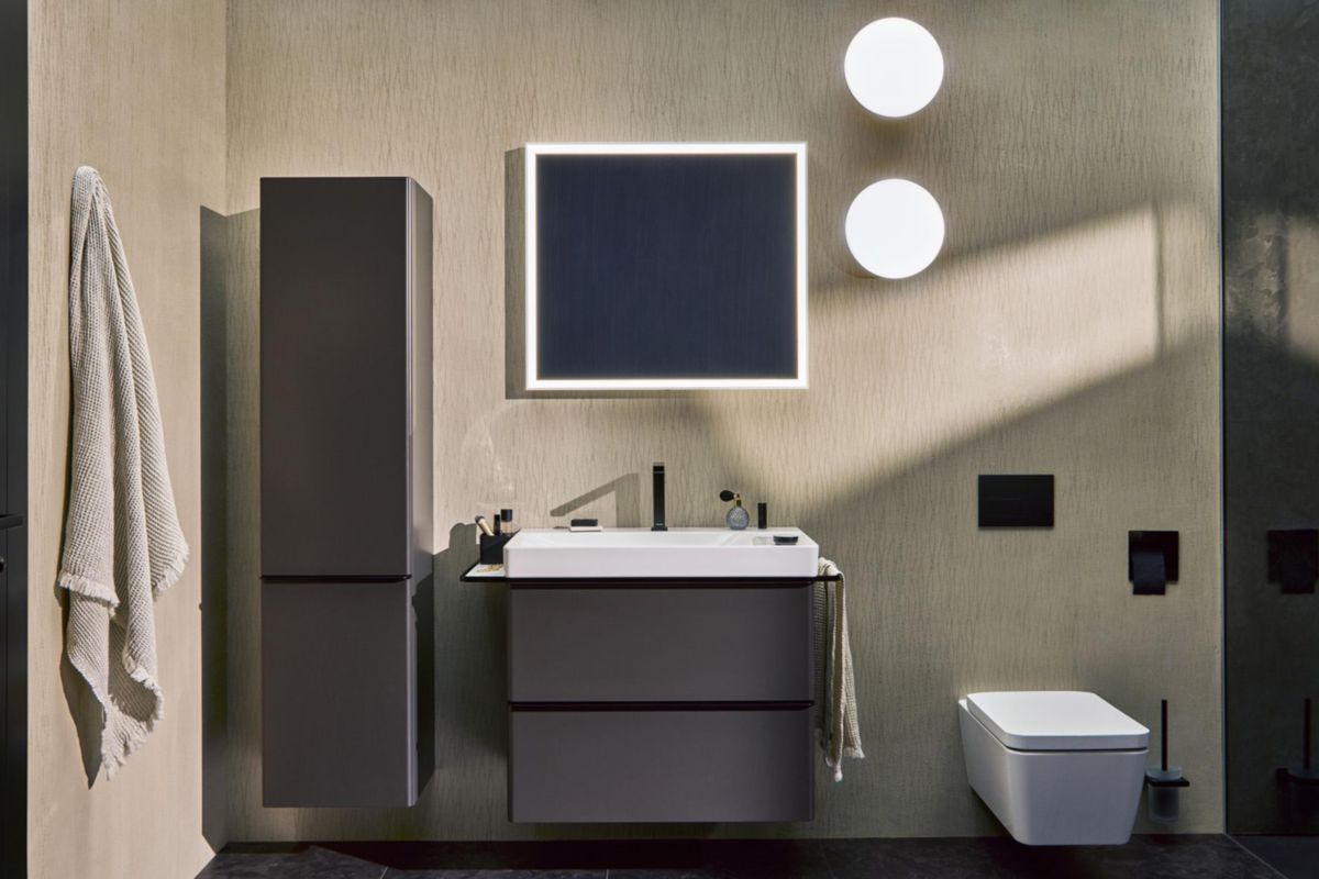 hansgrohe Tecturis E Mitigeur de lavabo 2 trous 150 CoolStart avec vidage, Noir mat