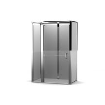 Cabine de douche Onyx avec portes DUO 1200x900m- Version niche-Gauche Réf.1290DDLAWH