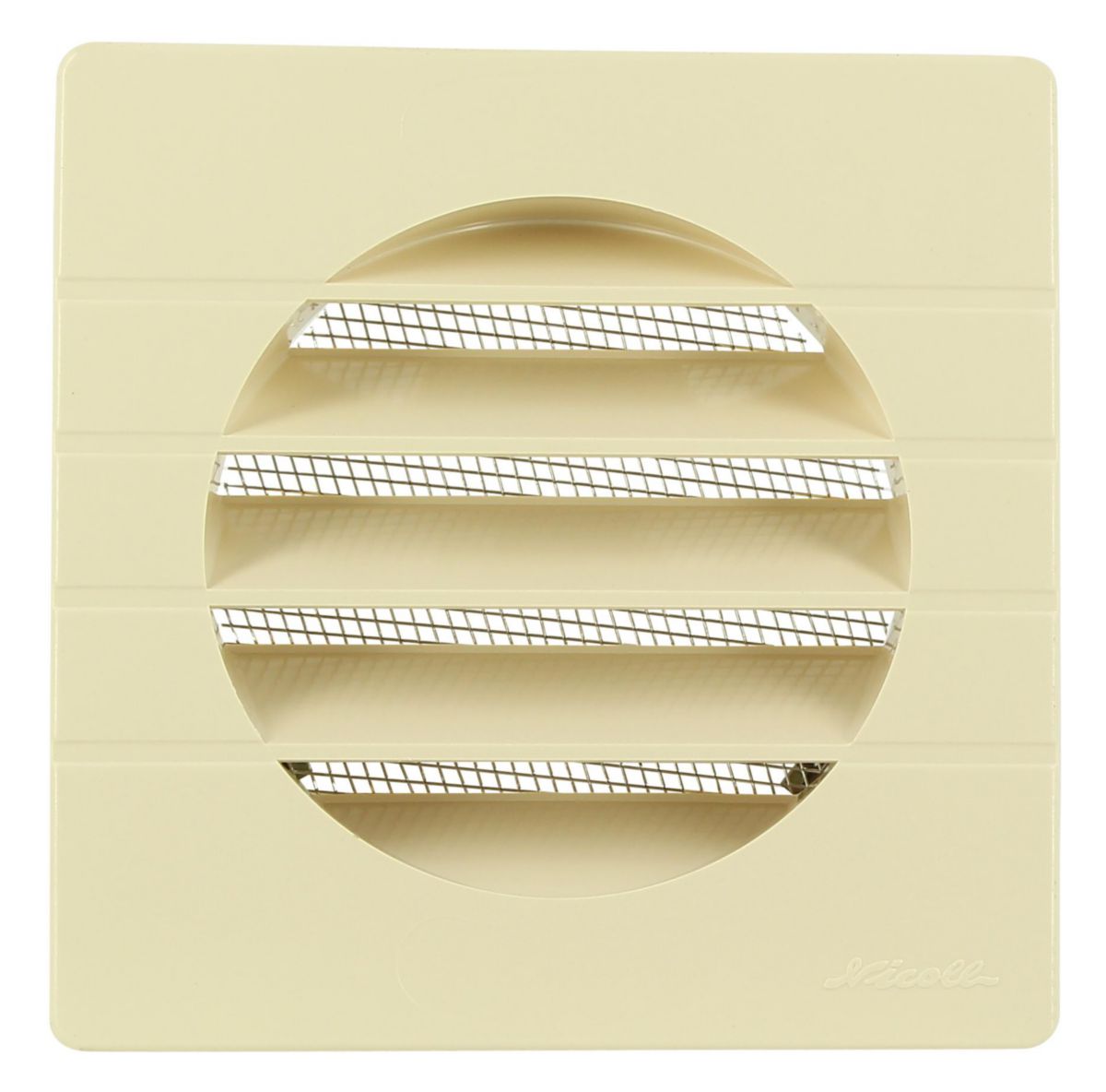 Grille d'aération spéciale façade sable GETM100 pour tube PVC