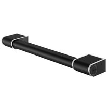 Barre droite Onyx2 450mm chromée avec caches blancs Réf. 12802-LS