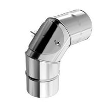 Coude inox 304 eq 90° avec trappe de visite diamètre 125 réf. 269125