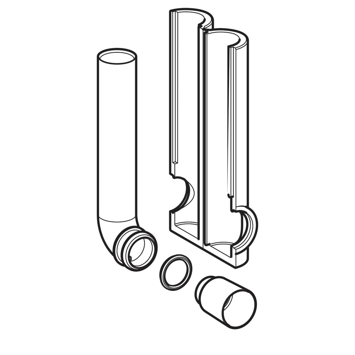 Tube de chasse Gébérit réf. 119.652.16.1