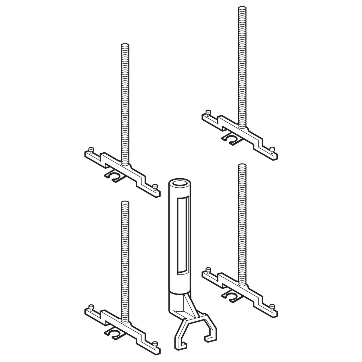 Set de prolongation pour plaque 115.333 Réf. 240.178.00.1