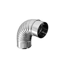 Coude 90° plissé Inox 304 diamètre : 125 réf. 362125