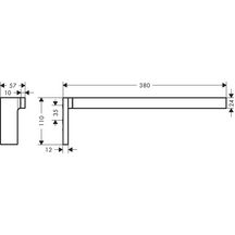 AXOR Universal Rectangular Porte-serviettes fixe, Bronze brossé