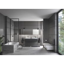 Bec Bain déverseur Eurocube Hard Graphite brossé 13303AL0