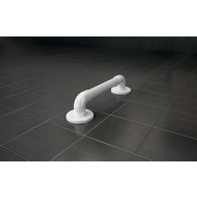 Barre d'appui cannelée droite en plastique D 32 mm 305 x 91 x 91 mm, blanc réf. 01400WH