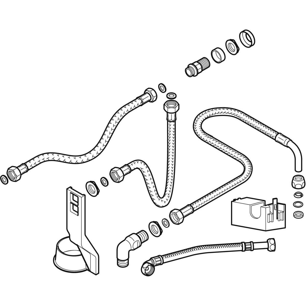 Set de transformation pour alimentation droite réf. 240.396.00.1