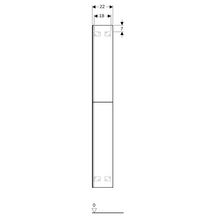 Colonne haute Acanto - 2 tiroirs - 22 x 173 x 47,6 cm - corps : laqué ultra-brillant / blanc - tiroirs : verre brillant / blanc Réf. 500.638.01.2