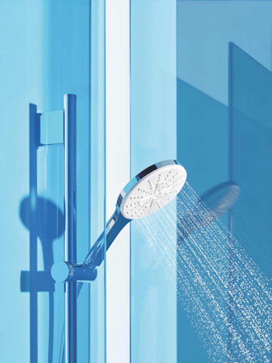 Ensemble de douche 3 jets avec barre Rainshower SmartActive 130 Blanc 26579LS0