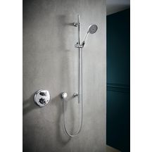 AXOR Montreux Set de douche 0,90 m avec douchette 100 1jet, Noir chromé poli