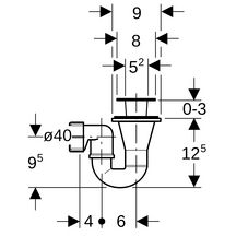 Siphon de douche Réf 150071211