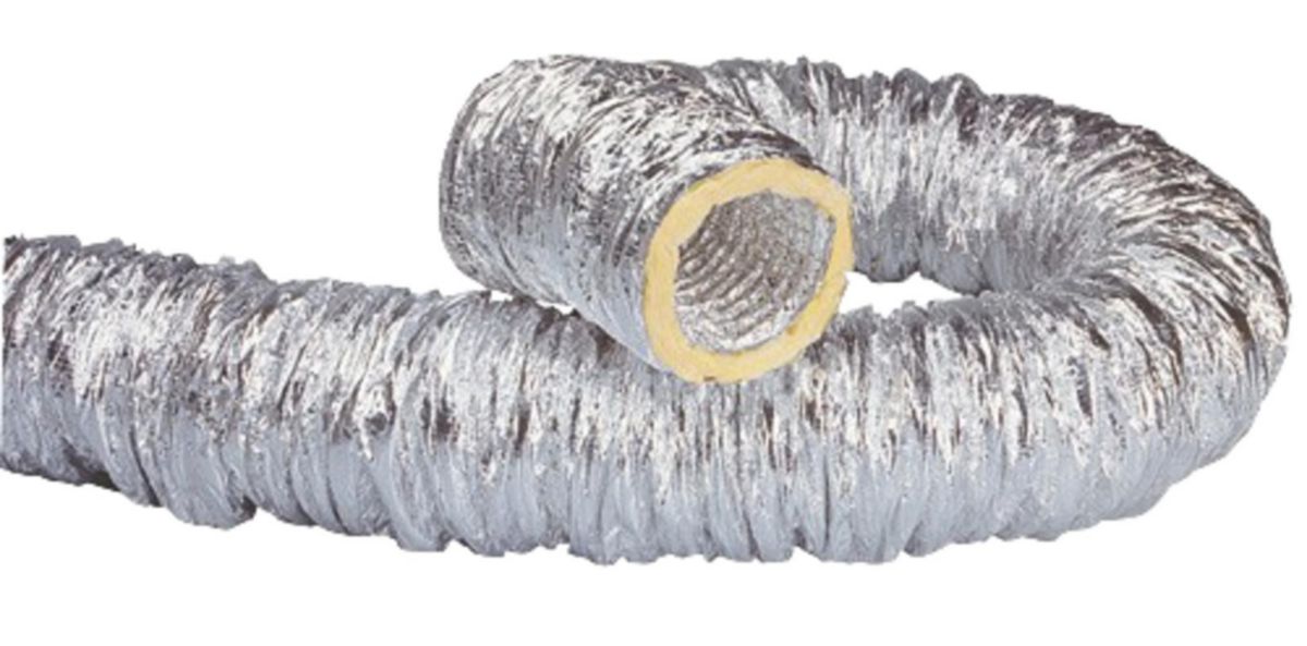 T 125 CMO-P/25 M0/M0 - conduit souple acoust. d125 ep25 - tenue feu M0/M0 - conduits métalliques souples