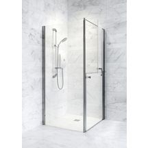 Paroi de douche Larenco porte Duo en niche 800mm H1900mm Réf. 26784