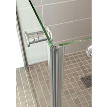 Paroi de douche Larenco porte Duo Care en niche 900mm H900mm Réf. 26791