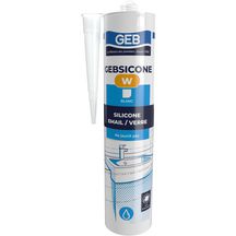 GEBSICONE W mastic 100% silicone d'étanchéité cartouche de 310ml blanc réf 893150