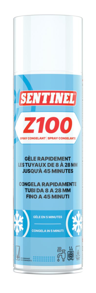 Spray Z100 congelant tuyauterie 300 ml pour sectionner des tubes sans vidanger Réf. Z100L-12X300MLEXP