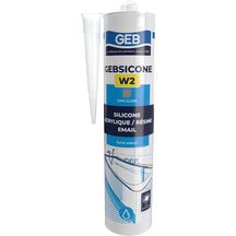 GEBSICONE W2 mastic 100% silicone d'étanchéité cartouche de 280ml gris réf 890522