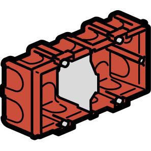 Boite d'encastrement multiposte Batibox - maçonnerie - Double - 2 postes prof.40 - Réf. 080142