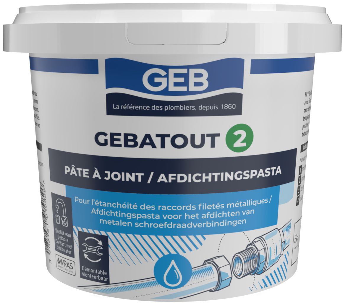 GEBATOUT 2 pâte à joint pot de 500g réf 103982