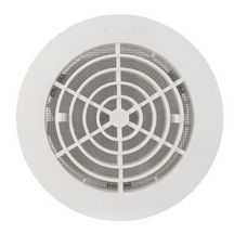 Grille ronde intérieure à fermeture avec moustiquaire PVC diamètre 125mm FATM125