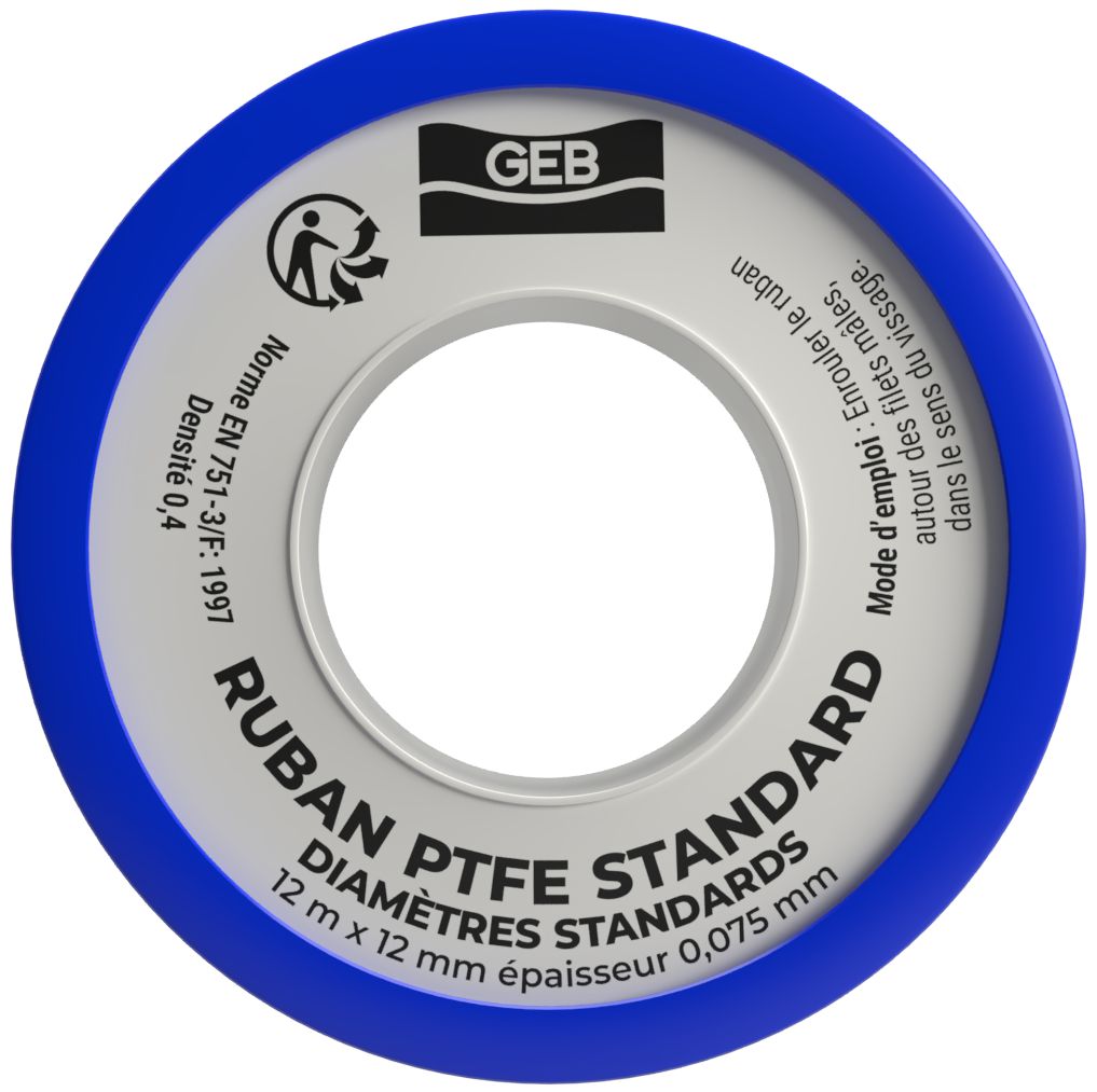 Ruban PTFE standard L 12mmx12mx0,075 Réf.815192