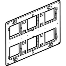 Support Batibox à vis pour Mosaic , Céliane ou Soliroc pour 2x3 postes ou 2x6 à 8 modules Ref 080266