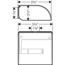 AXOR Universal Circular Porte-papier WC avec couvercle, Aspect doré poli