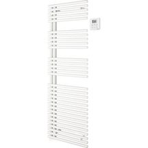 Sèche-serviette électrique Acova Cala Asymétrique  à gauche, commande radiofréquence RF, puissance 500W, hauteur 1466 mm, largeur 396 mm, Blanc RAL 9016 Réf. TLNL-050-40/GF