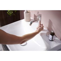 hansgrohe Tecturis S Mitigeur de lavabo 110 avec tirette et vidage, Chrome