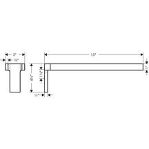 AXOR Universal Rectangular Porte-serviettes double, Chromé