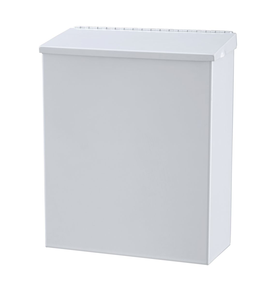 Poubelle murale inox finition époxy blanc réf. 60628