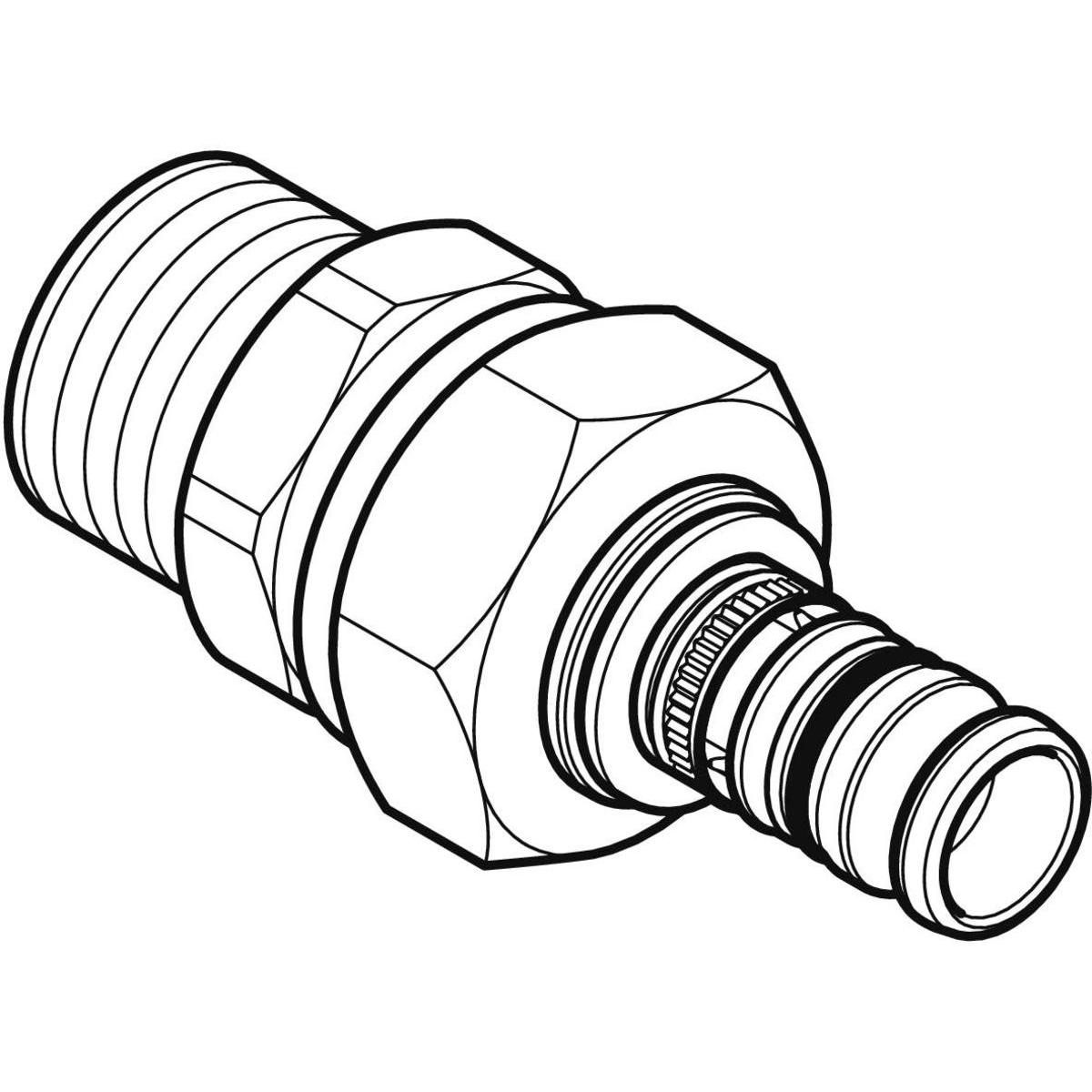Jonction mixte avec écrou mâle 40x49 D40 Réf 605.591.00.5