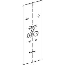 Plaque habillage pré-percée DUOFIX System pour DUOFIX lavabo avec imprégnation 130 x 46 x 1,8 cm Réf. 111.853.00.1