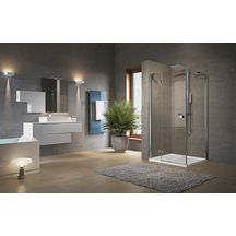 Paroi de douche droit Brera GF 95 ext. 92 - 94 cm en verre gris silver Réf. BRERAGF95LD-54B