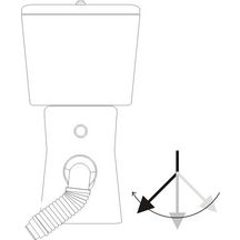 Pipe WC coudée extensible MULTIPIPE 93 - 100 mm L 235 - 380 mm réf. 214-MULTIPIPE