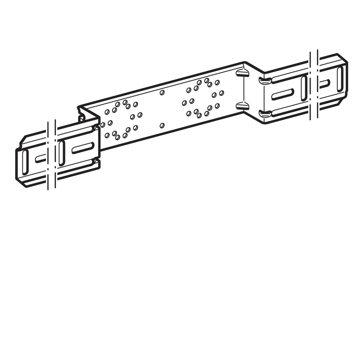 Barrette de montage longue (entraxe de 100 et 120 mm) Réf 601.731.00.1