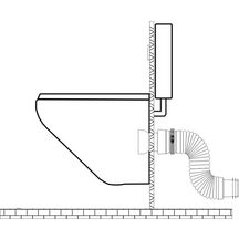 Pipe souple MULTIBATI pour bati- support D 100 - 110 mm L 320 à 670 mm réf. 214-MULTIBATI