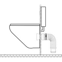 Pipe souple MULTIBATI pour bati- support D 100 - 110 mm L 320 à 670 mm réf. 214-MULTIBATI