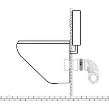 Pipe souple MULTIBATI pour bati- support D 100 - 110 mm L 320 à 670 mm réf. 214-MULTIBATI